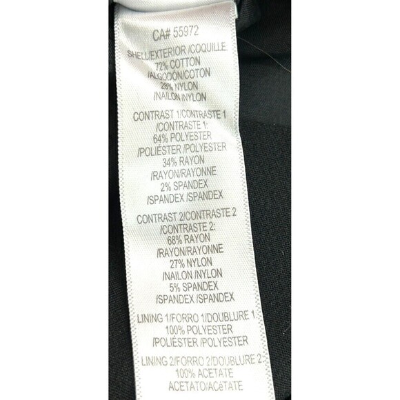 Laundry by Shelli Segal Sz 6 Black White Colorblock Lace Sheath Career Dress N4 - Picture 11 of 12